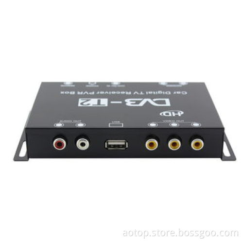 Car DVB-T2 Receiver, Supports HDMI, 180km/H Speed, HD 1,080P/USB PVR Recording/Double Active Antenna